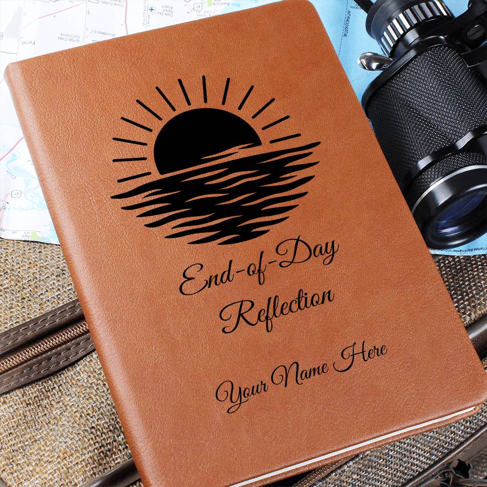 Graphic Leather Journal-Personalized Self Discovery