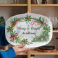 10”x14” Platter-Personalized Merry & Bright Holiday