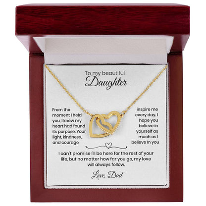 Daughter – Interlocking Heart Necklace  (86)