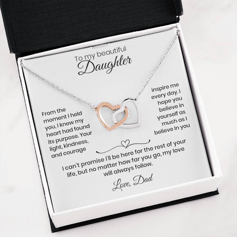 Daughter – Interlocking Heart Necklace  (86)