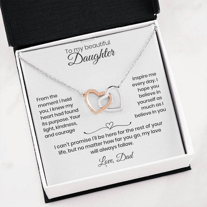 Daughter – Interlocking Heart Necklace  (86)