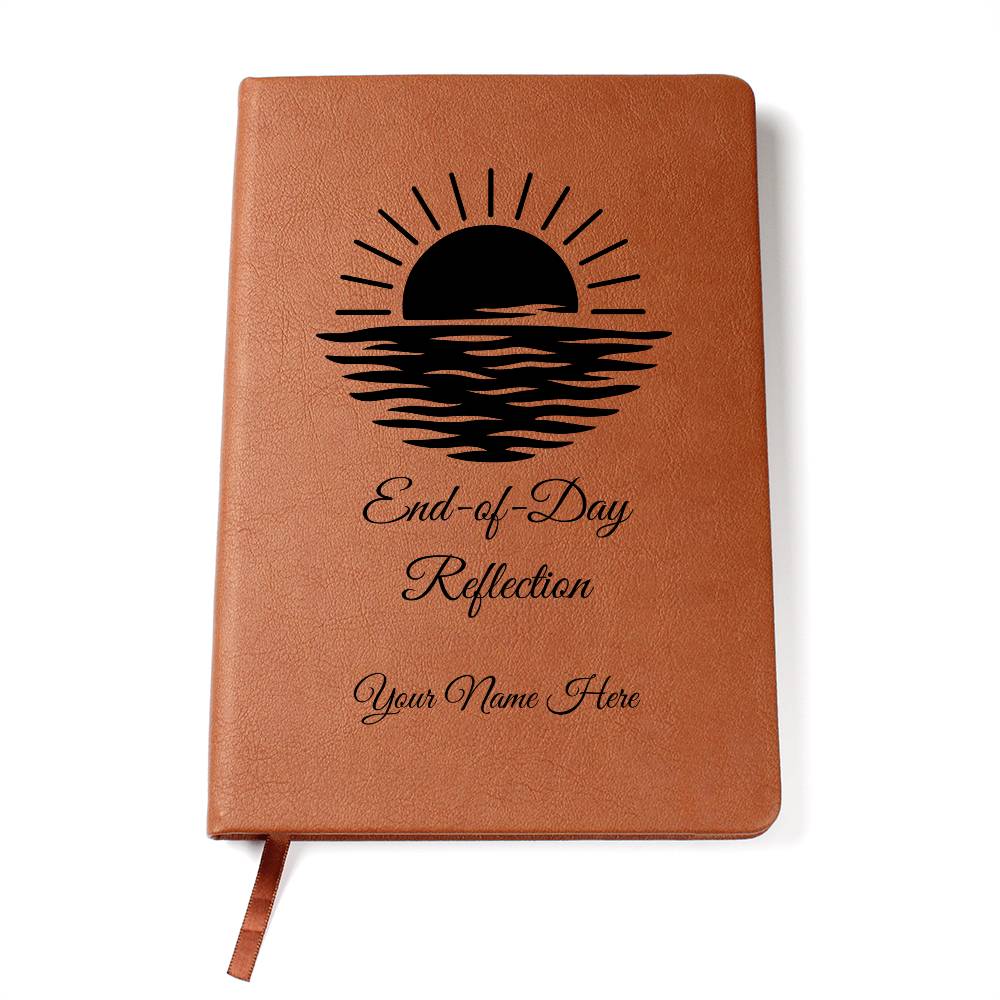 Graphic Leather Journal-Personalized Self Discovery