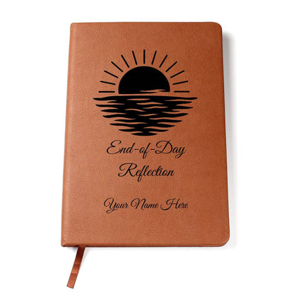 Graphic Leather Journal-Personalized Self Discovery