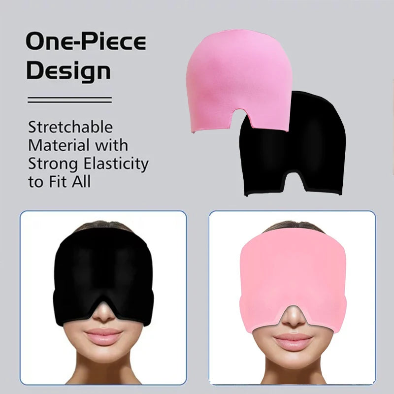 Gel Ice Headache Migraine Relief Hat  