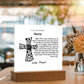 Acrylic Square Plaque-Personalized Religious quote
