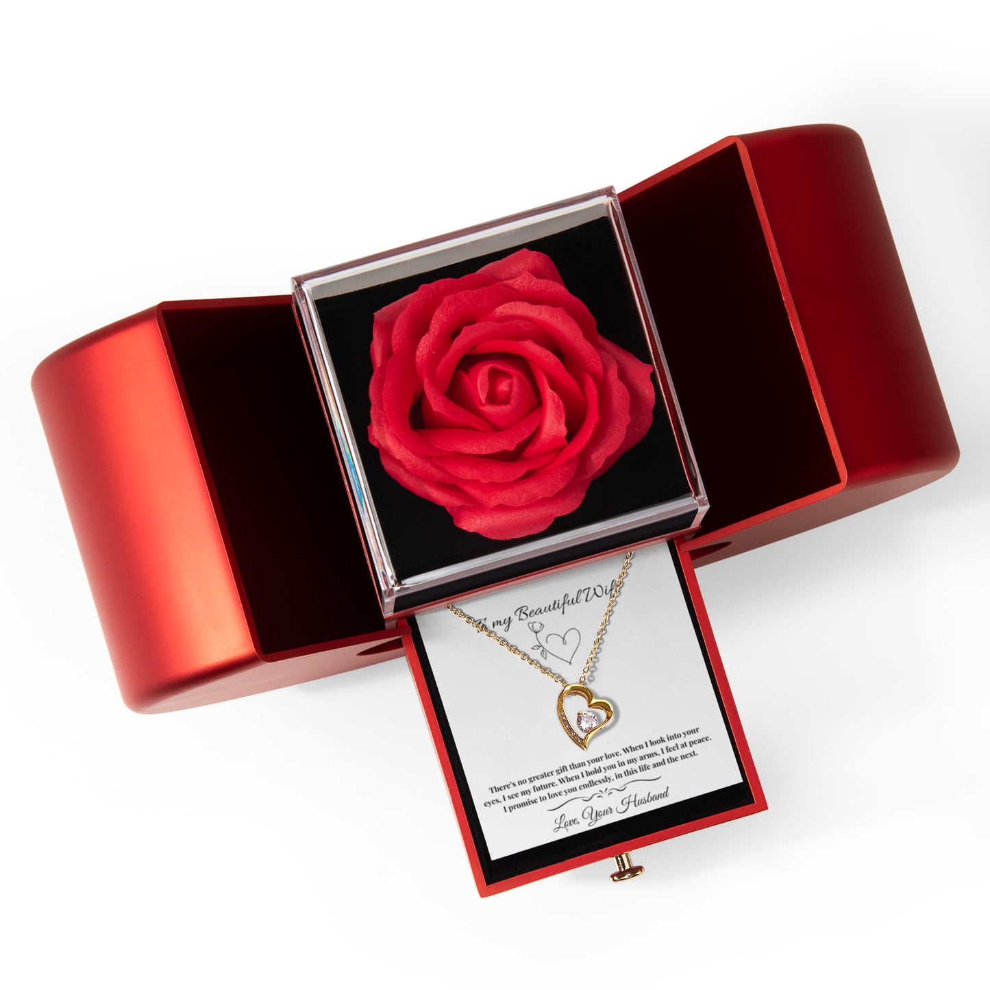 Forever Love + Red Rose Box-Wife gift