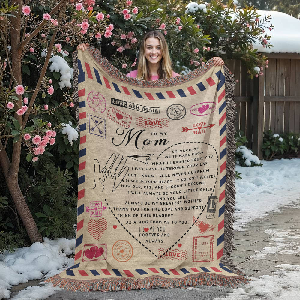 Heirloom Woven Blanket – To Mom – Artwork Gift