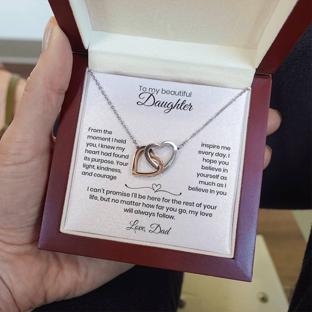 Daughter – Interlocking Heart Necklace  (86)