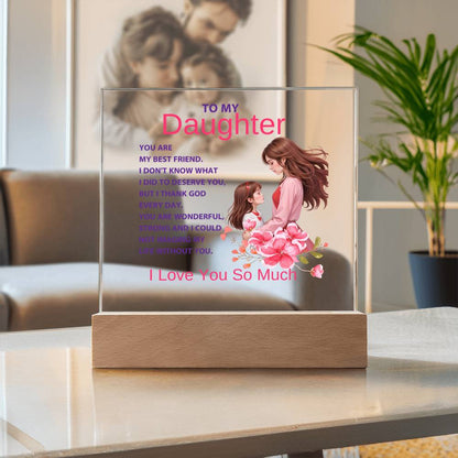 Acrylic Square Plaque-Mother to Daughter  (92)