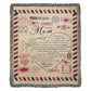 Heirloom Woven Blanket – To Mom – Artwork Gift
