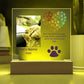 Acrylic Square Plaque- Pet Personalized Memorial