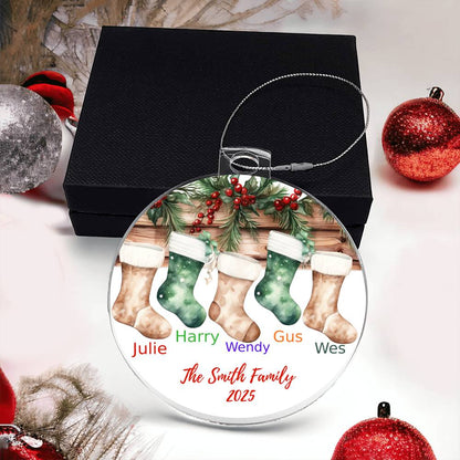 Family Stocking-Personalized Acrylic Ornament (57)