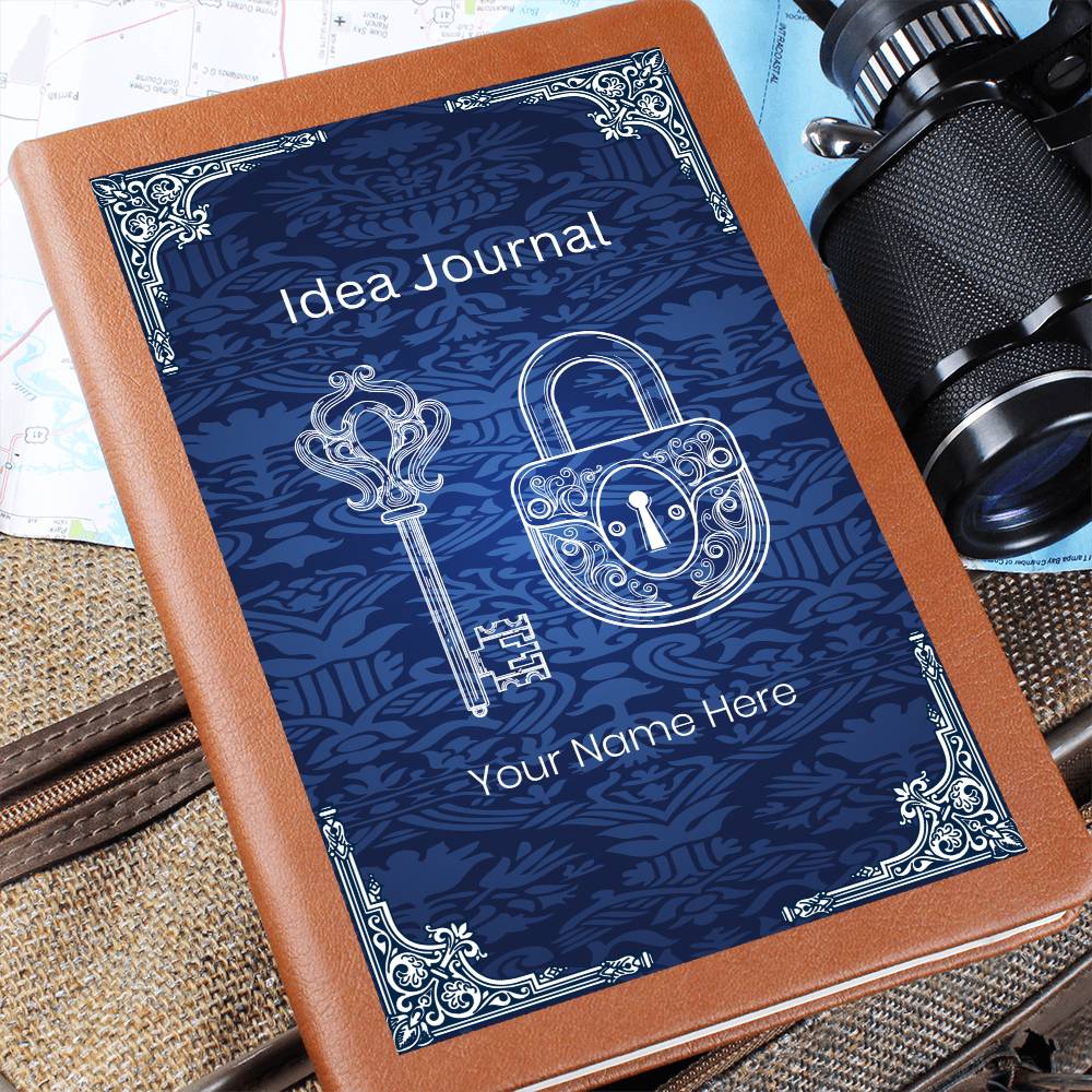 Graphic Leather Personalized Journal for Ideas