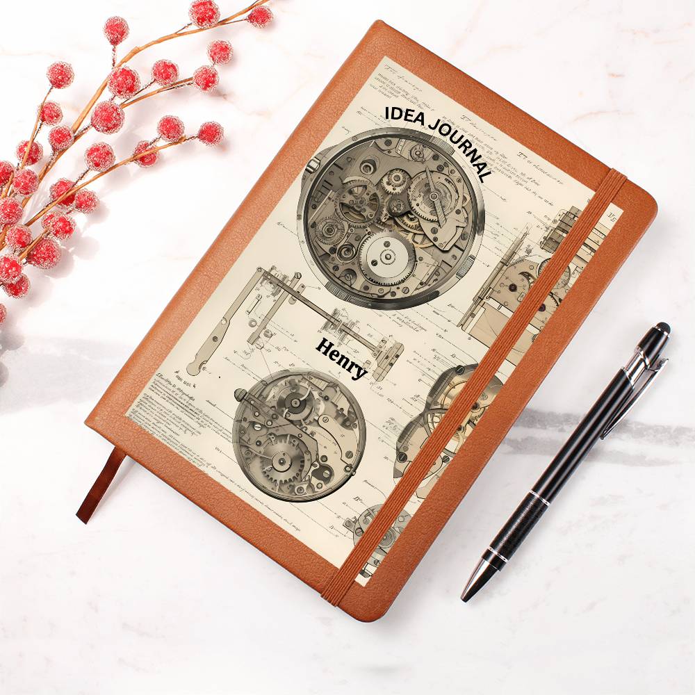 Graphic Leather Journal– Premium Idea Book (32)