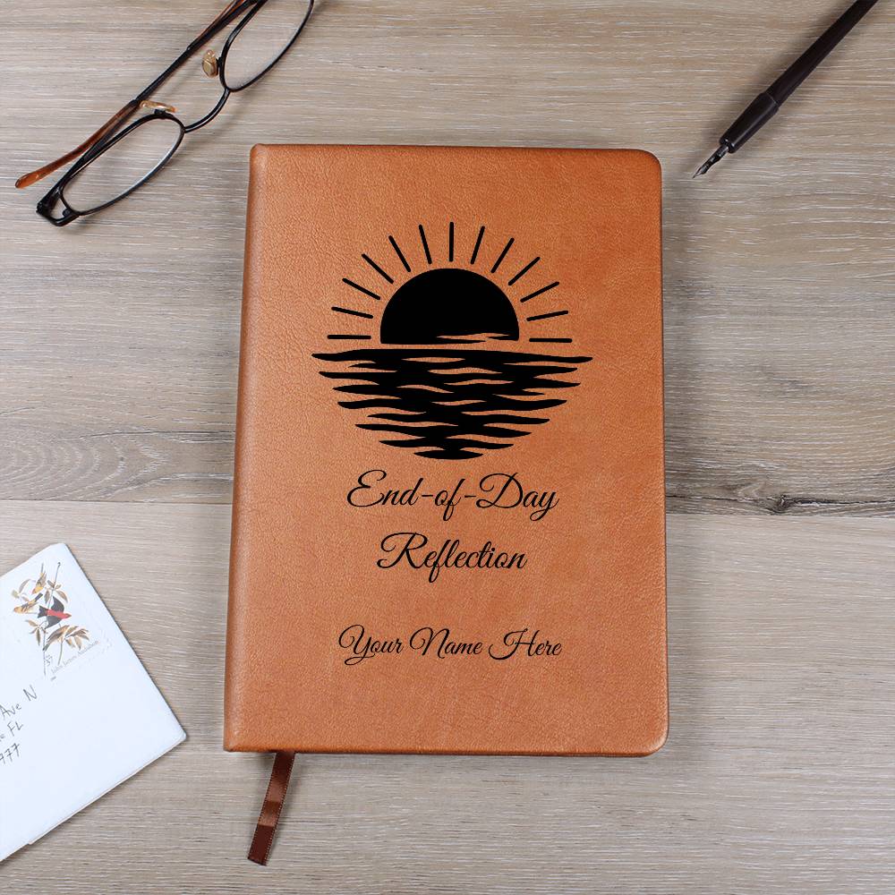 Graphic Leather Journal-Personalized Self Discovery