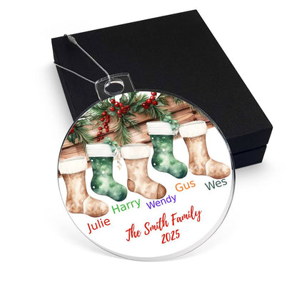 Family Stocking-Personalized Acrylic Ornament (57)