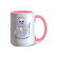 7 Colors Accent Mugs-Personalized Skeleton Coffee Addict Mug