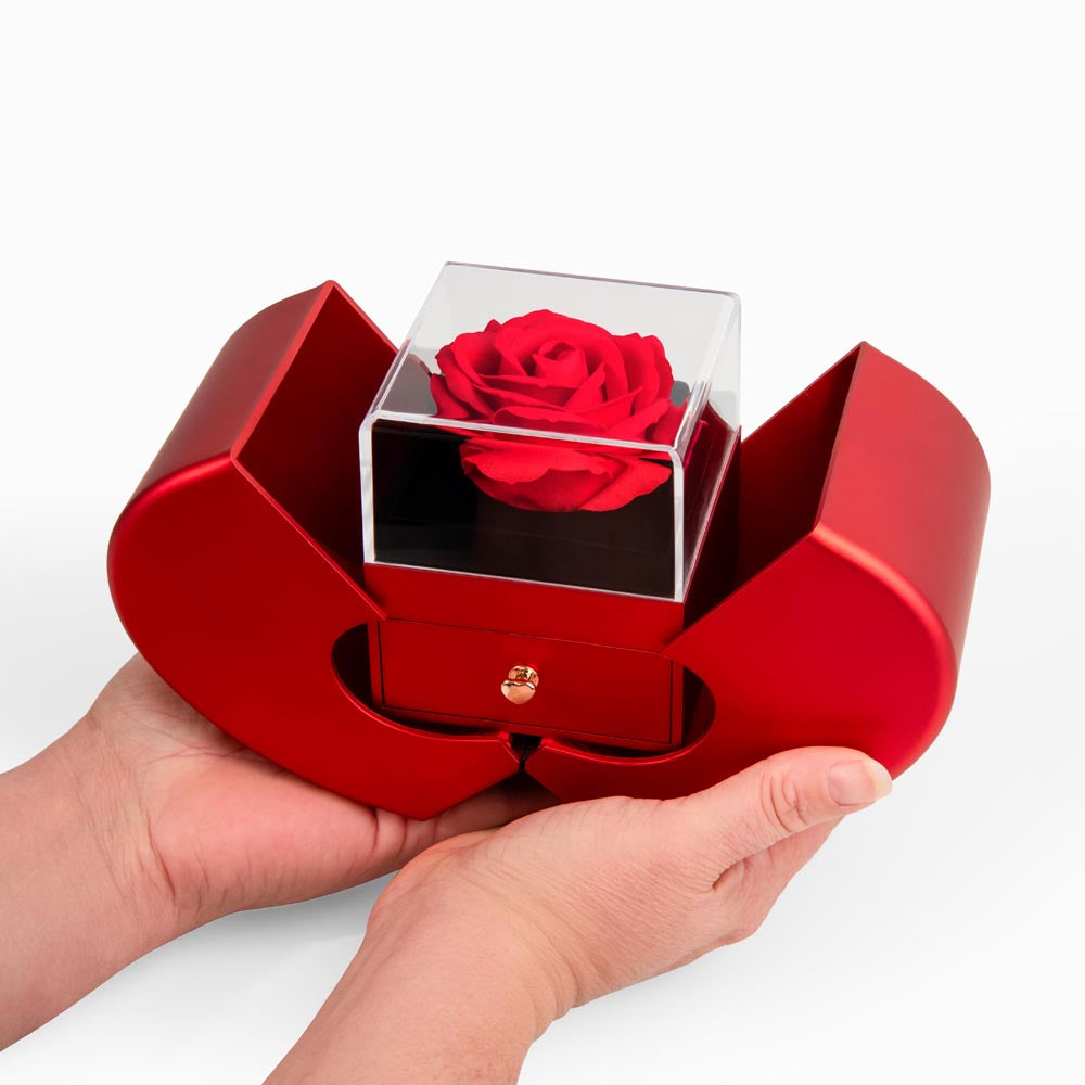 Forever Love + Red Rose Box-Wife gift