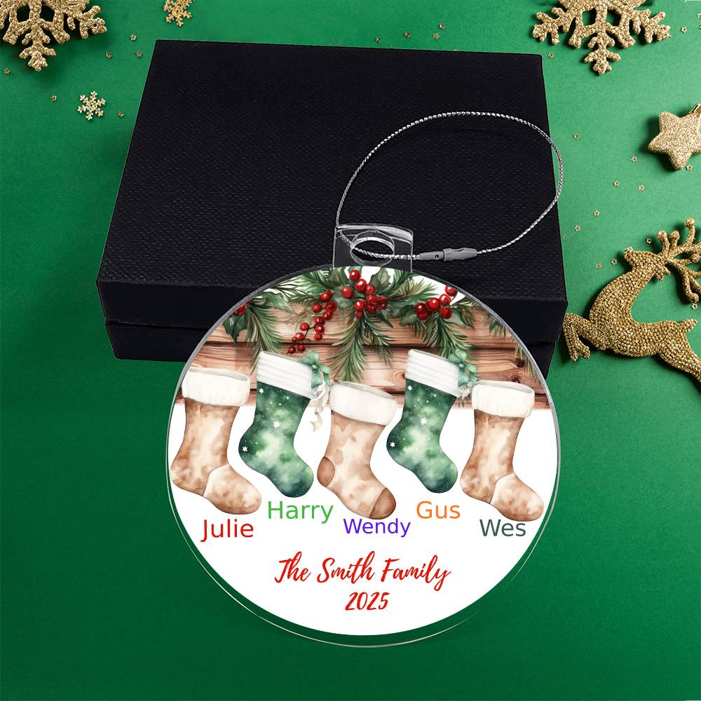 Family Stocking-Personalized Acrylic Ornament (57)