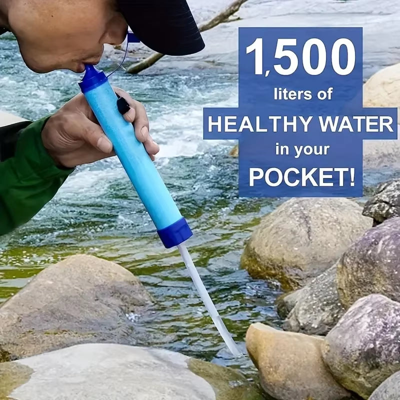 Portable Water Purifier Survival Straw