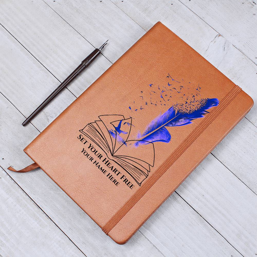 Graphic Leather Journal-Personalized Self Discovery
