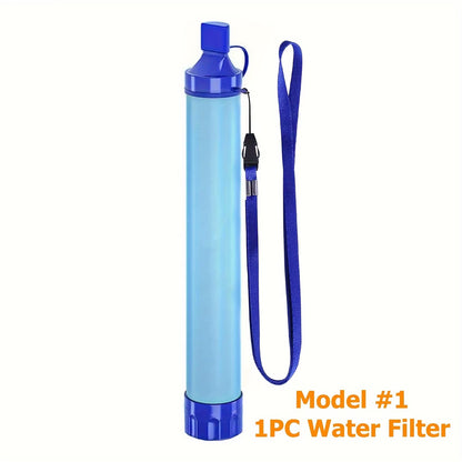 Portable Water Purifier Survival Straw