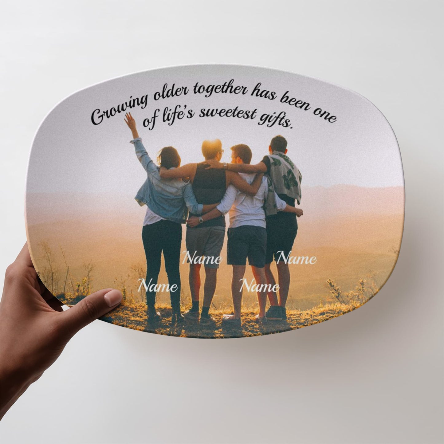 10”x14” Platter-Personalized with picture and name(s)