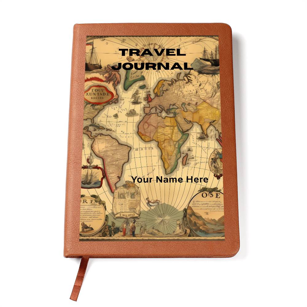 Graphic Leather Journal– Meaningful Gift Journal for him