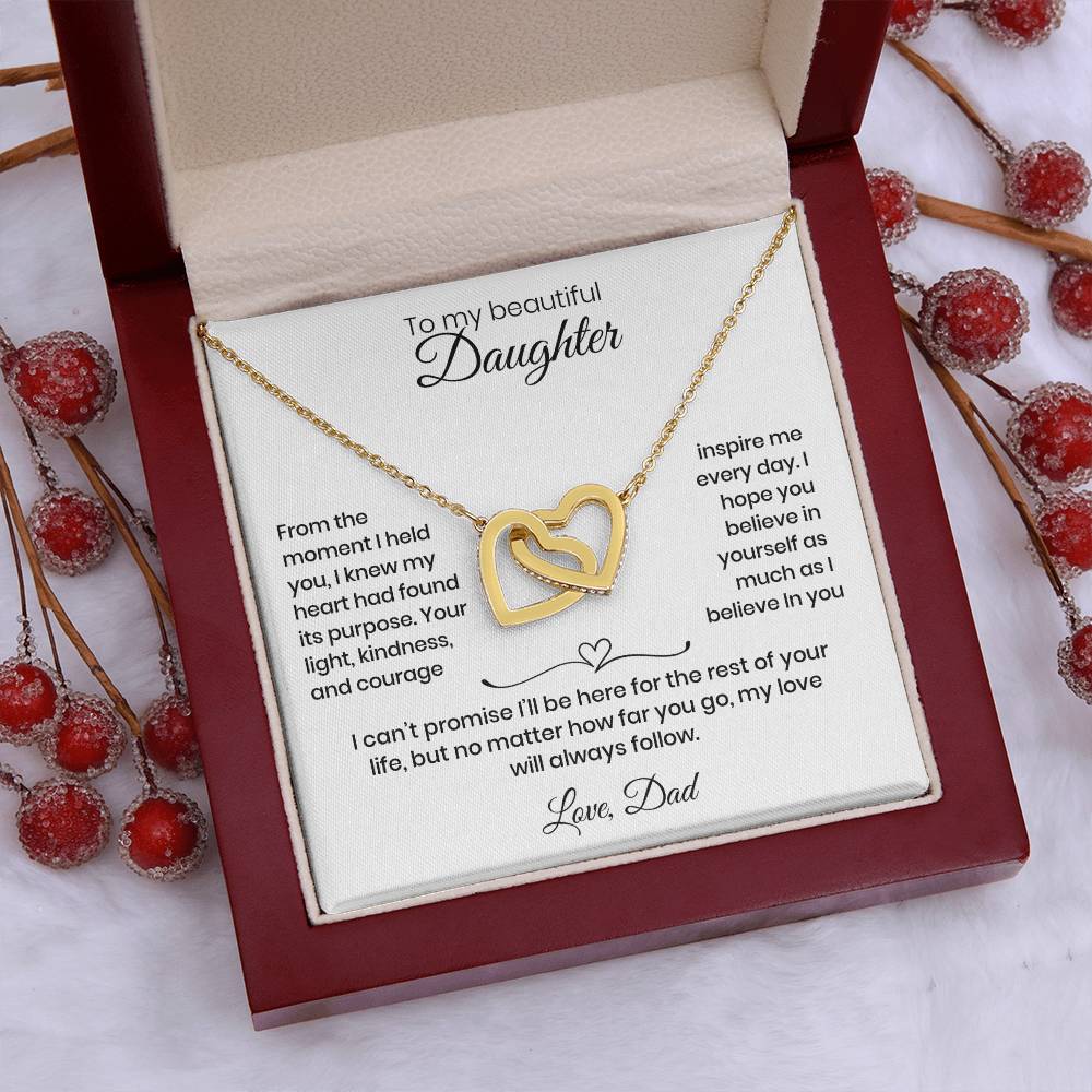 Daughter – Interlocking Heart Necklace  (86)