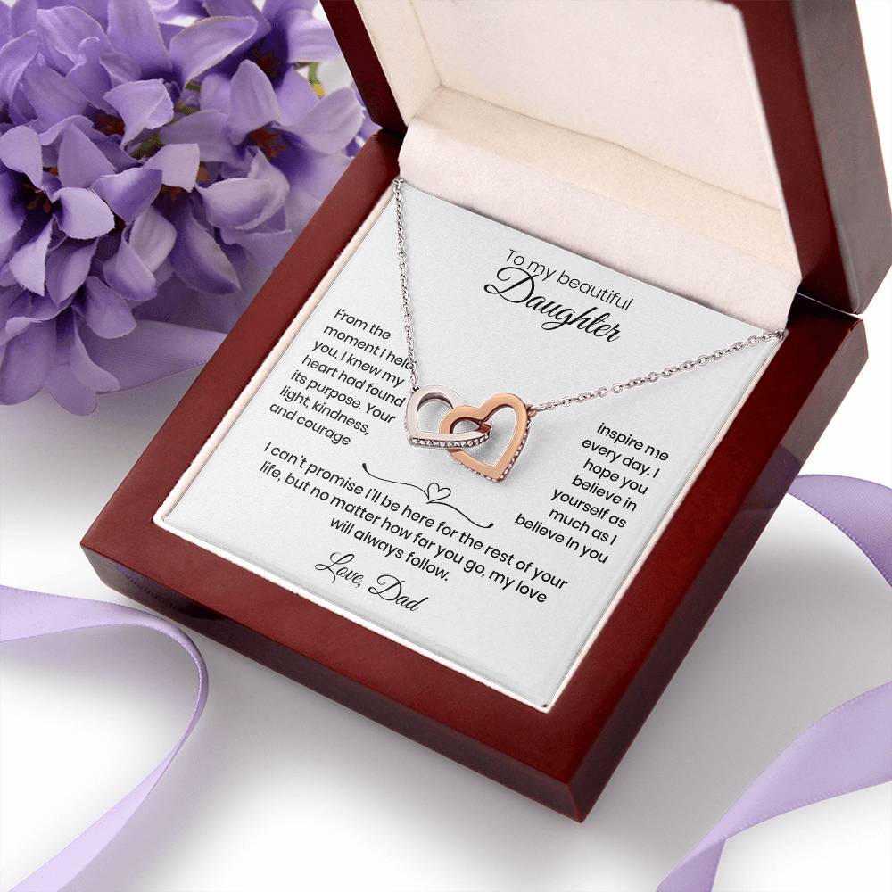 Daughter – Interlocking Heart Necklace  (86)