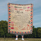 Heirloom Woven Blanket – To Mom – Artwork Gift