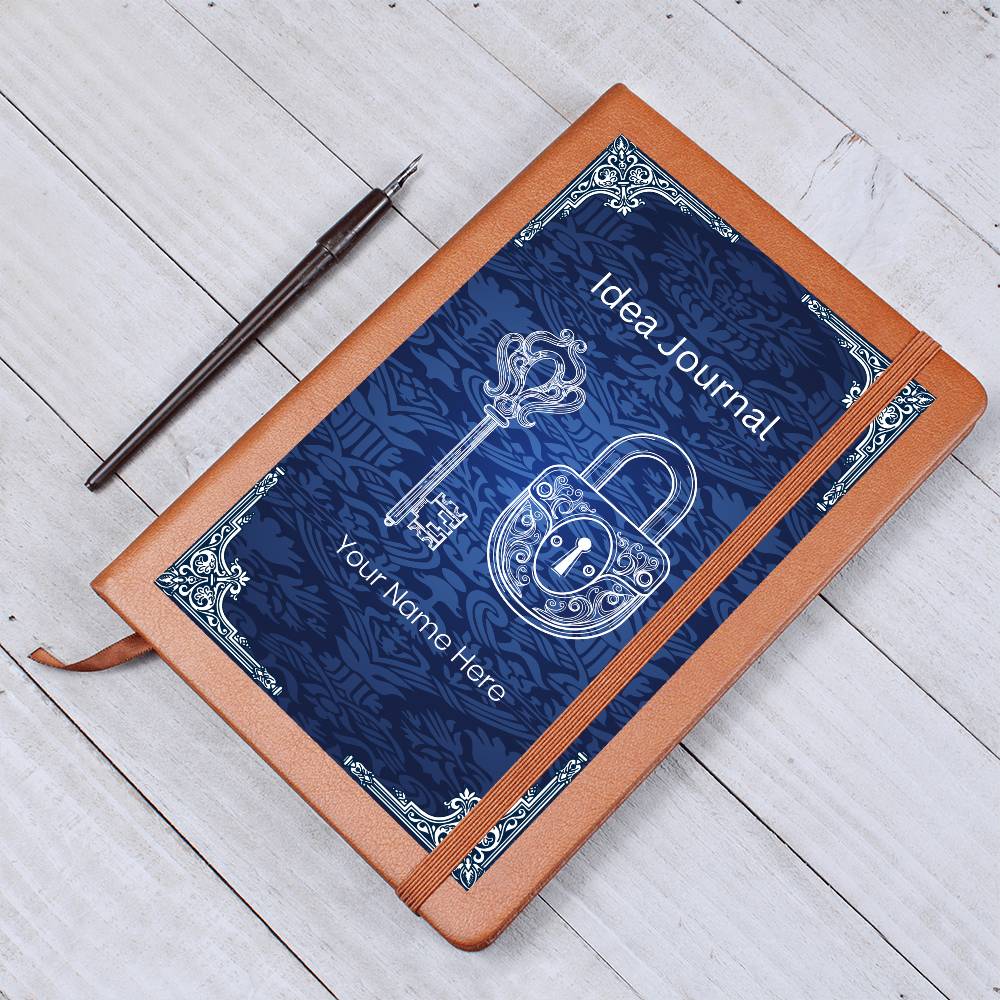 Graphic Leather Personalized Journal for Ideas