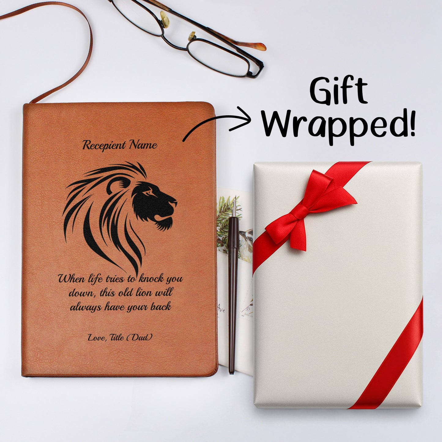 Graphic Journal with Free Gift Wrap-Encouragement notebook