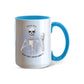 7 Colors Accent Mugs-Personalized Skeleton Coffee Addict Mug