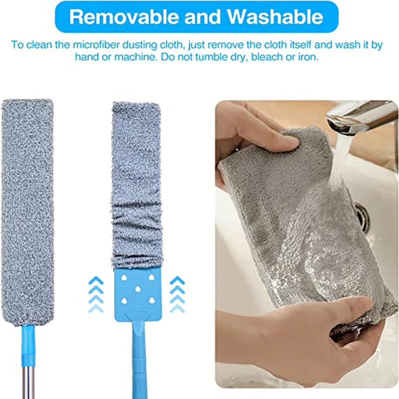 Long Handle Mop, Telescopic Duster, Brush Gap, Dust Cleaner, Bedside Sofa Brush for Cleaning, Dust Removal, Brushes home Cleaning Tool