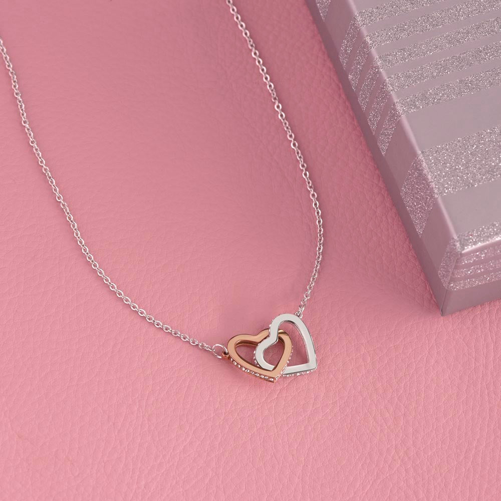 Daughter – Interlocking Heart Necklace  (86)
