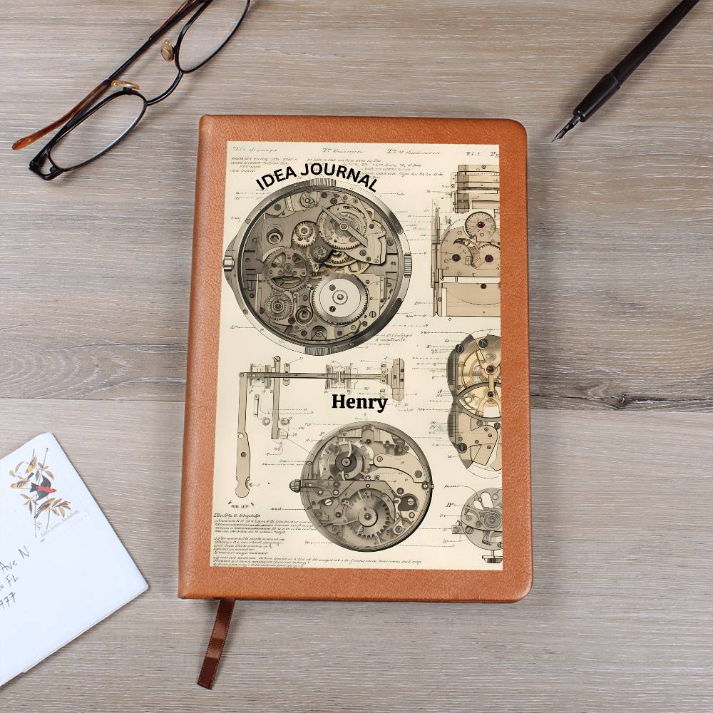 Graphic Leather Journal– Premium Idea Book (32)