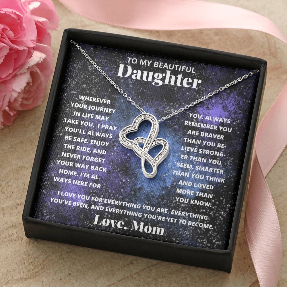 Daughter-Personalized this intertwined hearts symbolize an unbreakable bond between two souls. 83