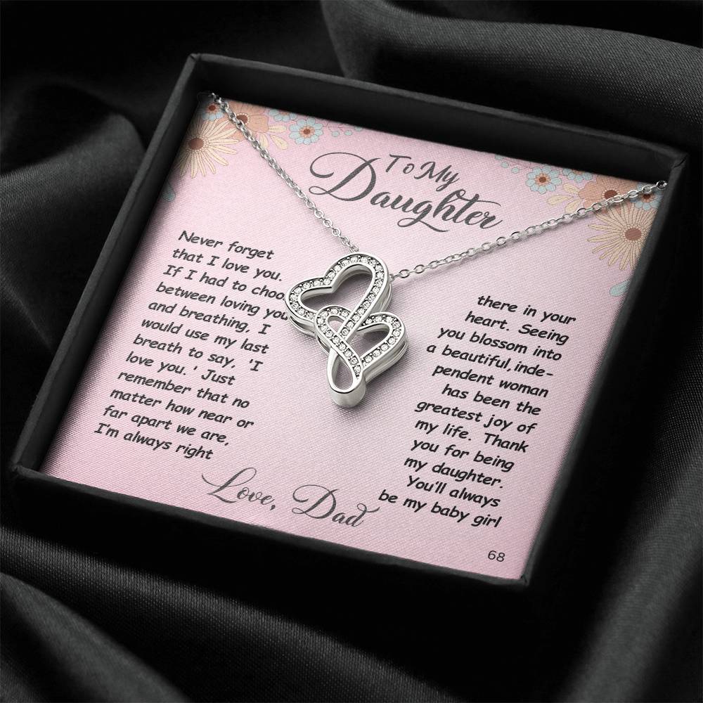 Daughter-Personalized this intertwined hearts symbolize an unbreakable bond between two souls. 83