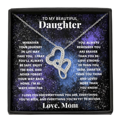 Daughter-Personalized this intertwined hearts symbolize an unbreakable bond between two souls. 83