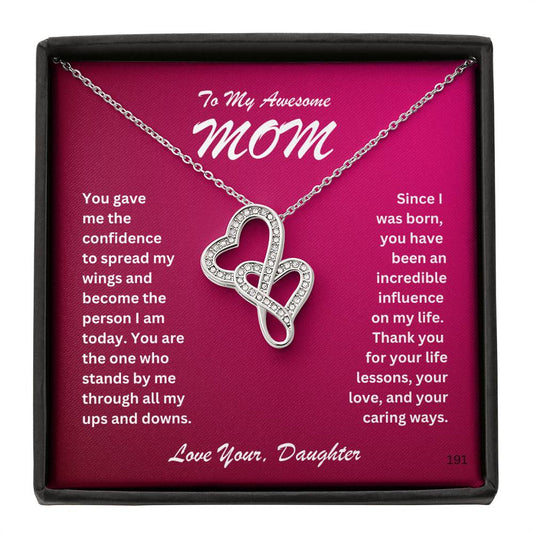 Mom-Picture the joy lighting up your loved one's face when they lay eyes on our stunning Personalized  Heart-to-Heart Pendant Necklace!  191