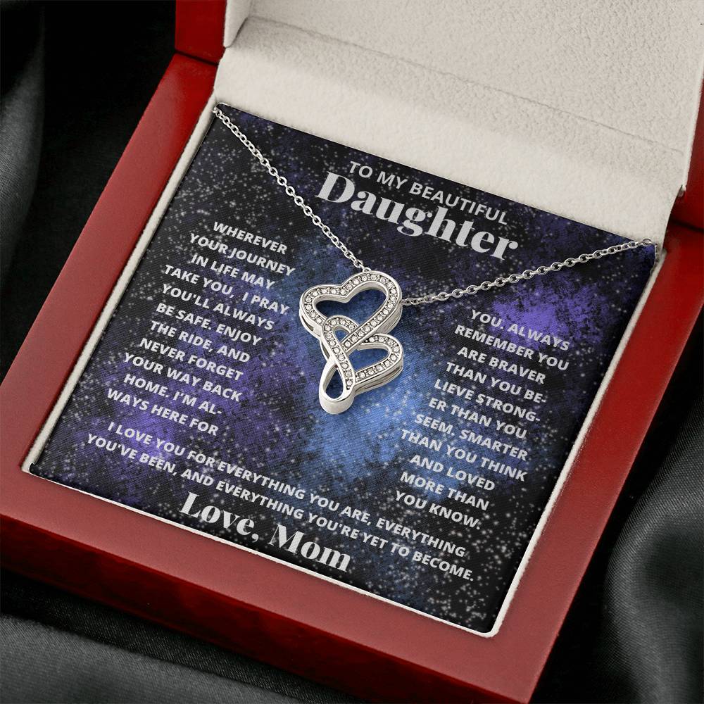 Daughter-Personalized this intertwined hearts symbolize an unbreakable bond between two souls. 83