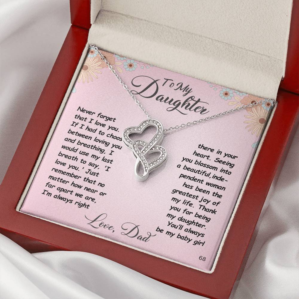 Daughter-Personalized this intertwined hearts symbolize an unbreakable bond between two souls. 83