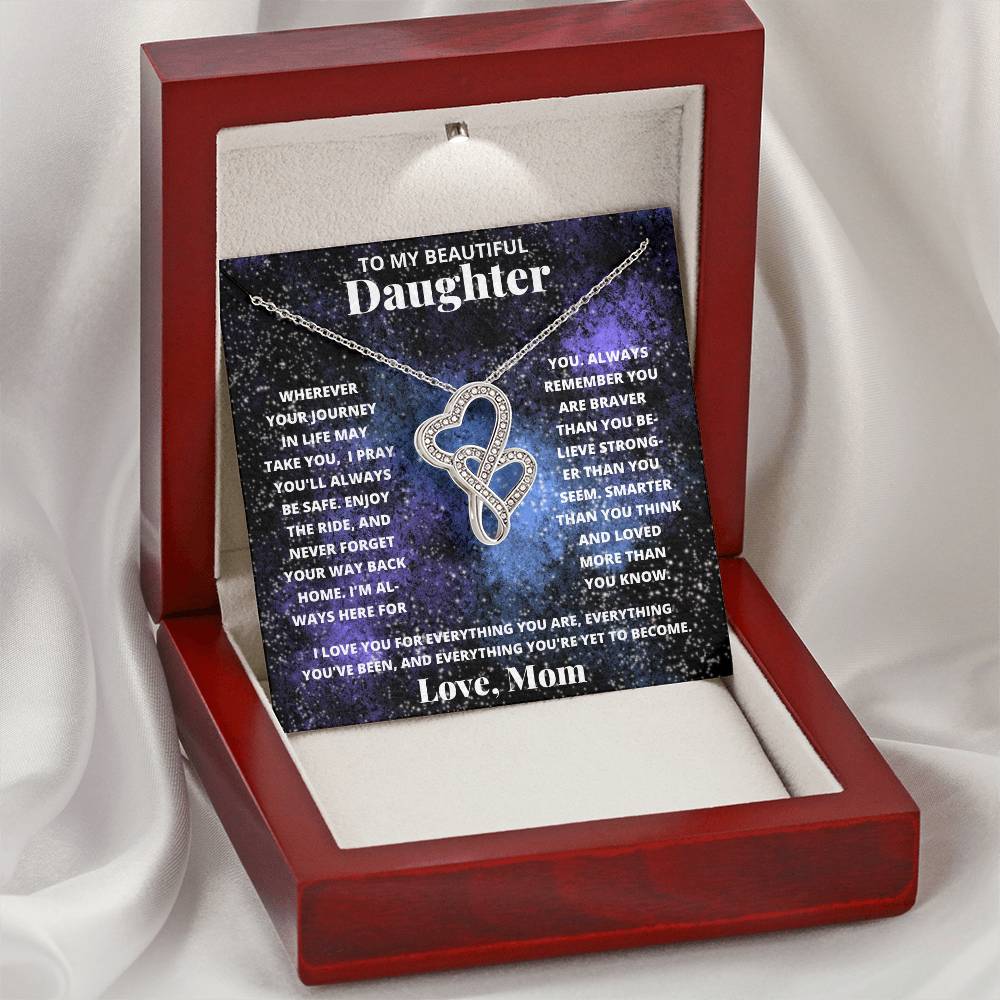 Daughter-Personalized this intertwined hearts symbolize an unbreakable bond between two souls. 83