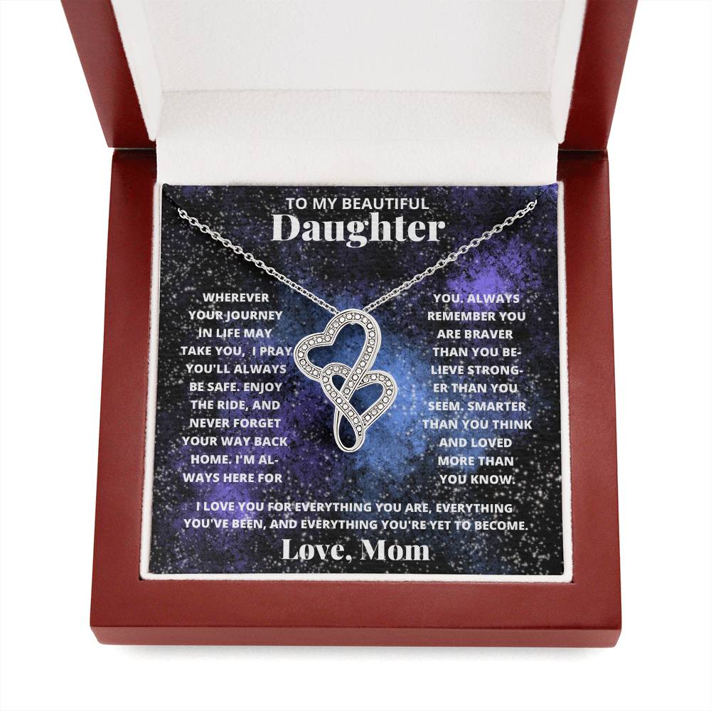 Daughter-Personalized this intertwined hearts symbolize an unbreakable bond between two souls. 83