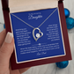 Daughter Gift – Forever Love Necklace – Add Your Custom “From” Title (134)