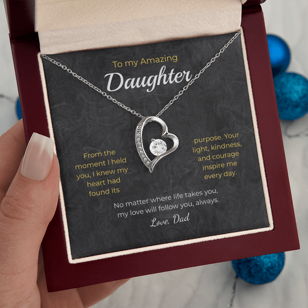 Daughter – Forever Love Necklace – Personalized Gift from Any Sender (83)