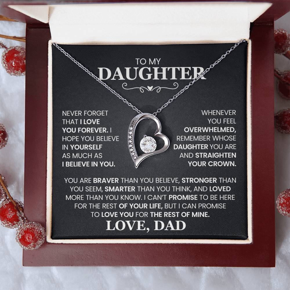 Daughter- Forever Love Necklace – Gift of Love and Strength (10)