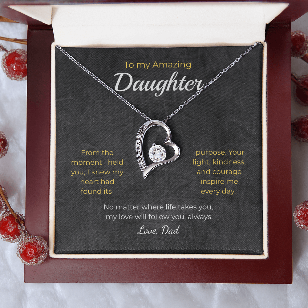 Daughter – Forever Love Necklace – Personalized Gift from Any Sender (83)