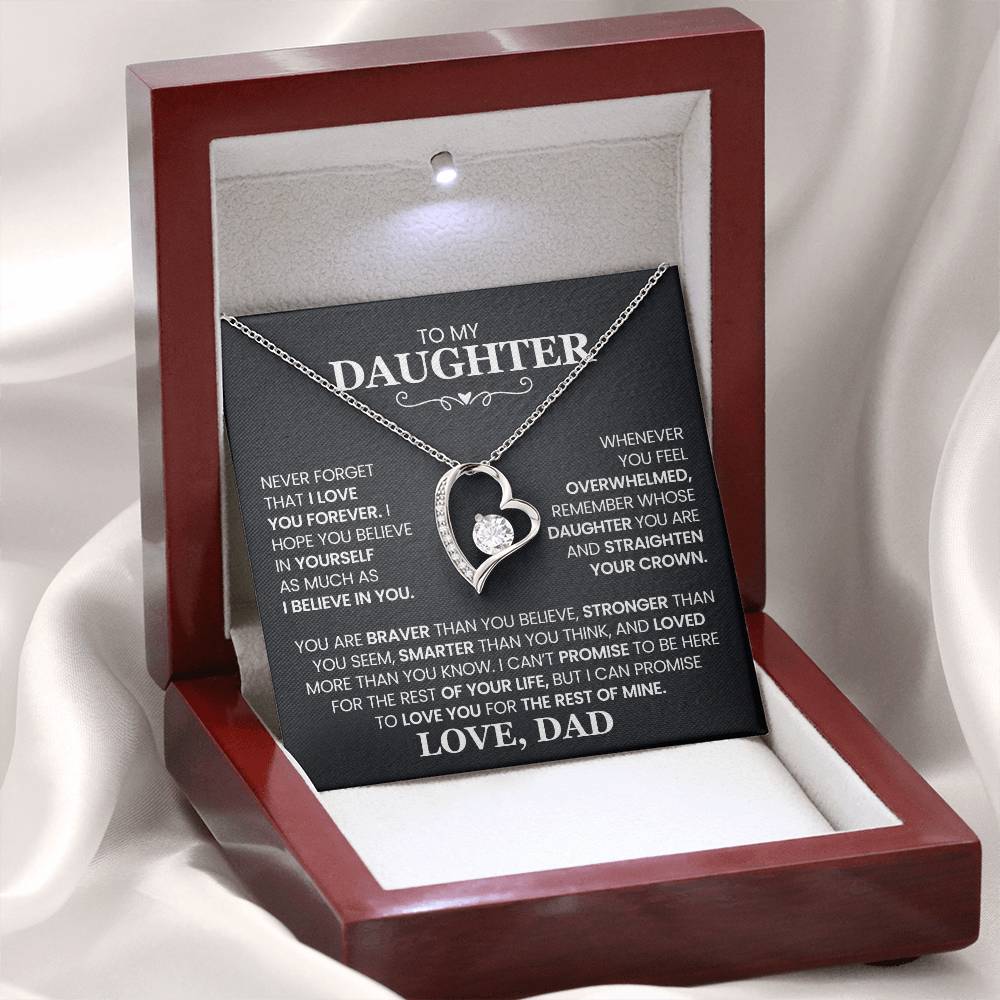 Daughter- Forever Love Necklace – Gift of Love and Strength (10)
